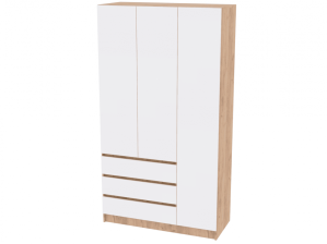 Шкаф АКАЦИЯ 2200/1200/520/ Белый/Дуб крафт золотой