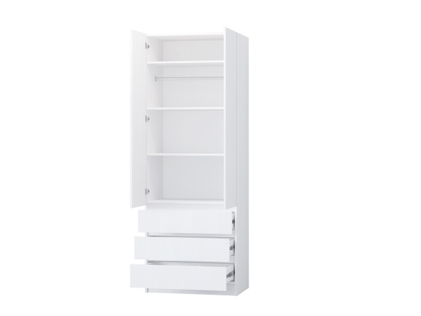 Шкаф АКАЦИЯ 2200/800/520/ Белый фото 3